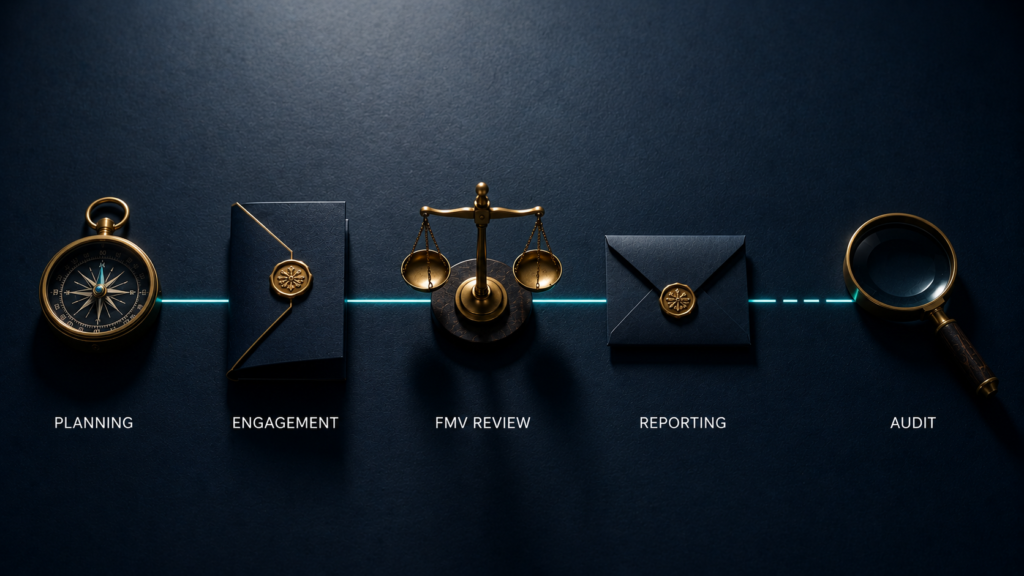 HCP engagement lifecycle with planning, execution, documentation, and monitoring